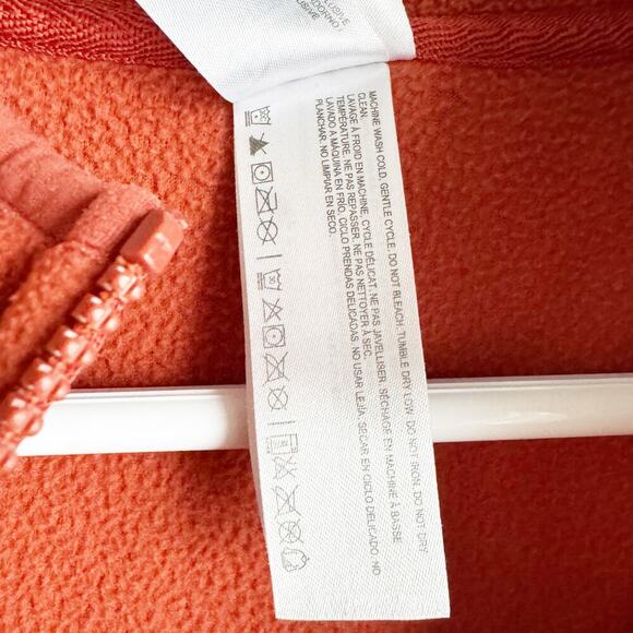 Disney Store Snow White Grumpy Orange Rust Quarter Zip Fleece Pull Over Size L - Picture 8 of 11